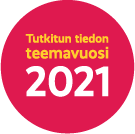 Tutkitun tiedon teemavuosi -logo.